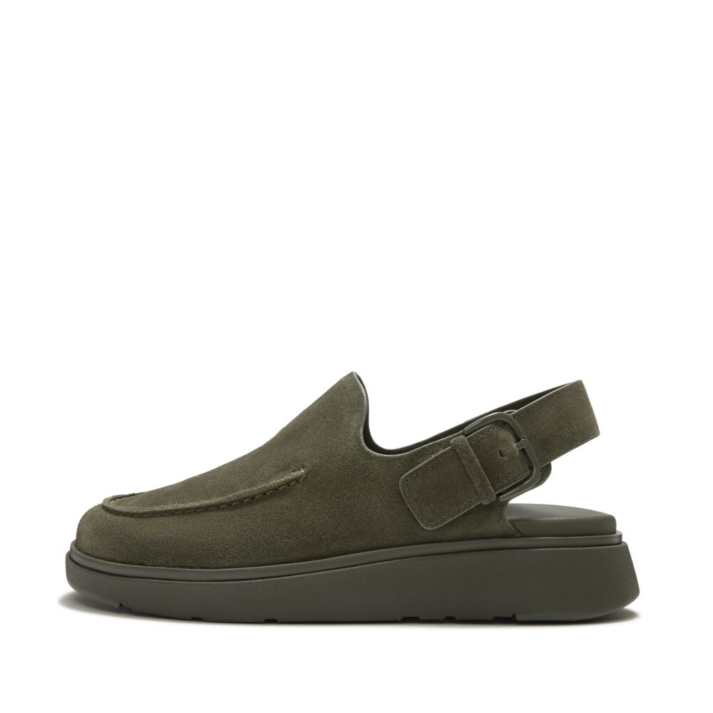 GEN-FF SUEDE BACK-STRAP MULES