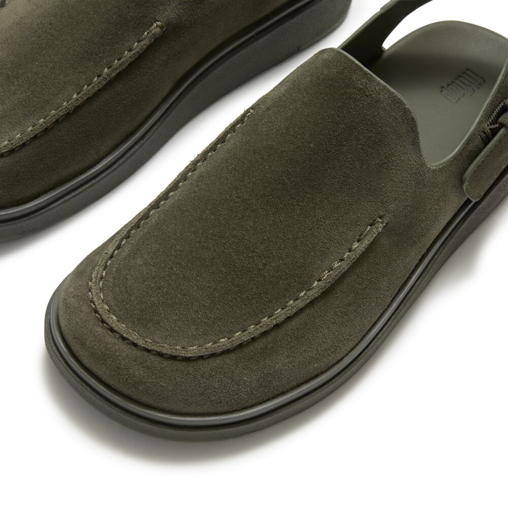 GEN-FF SUEDE BACK-STRAP MULES