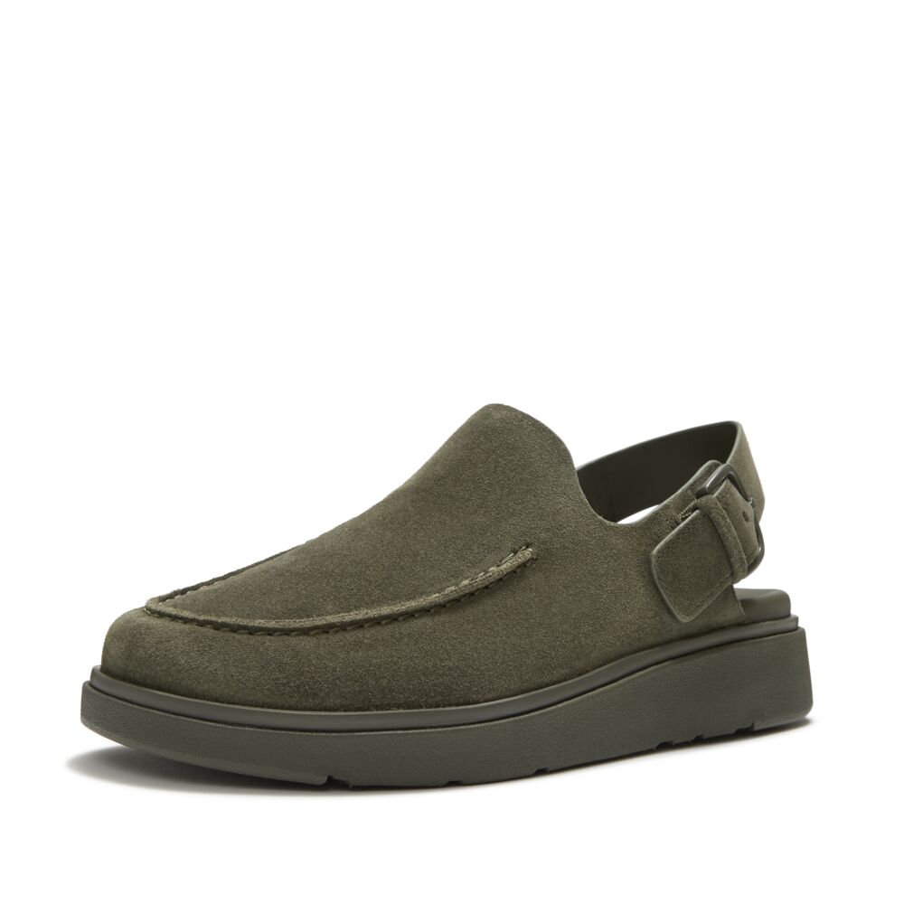 GEN-FF SUEDE BACK-STRAP MULES