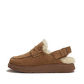 GEN-FF SUEDE SHEARLING LOAFER BACK-STRAP MULES