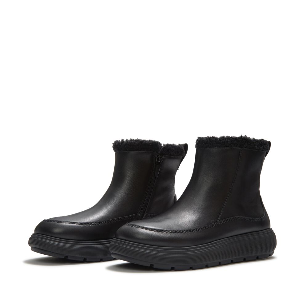 IQ-COMFF LEATHER BOOTS