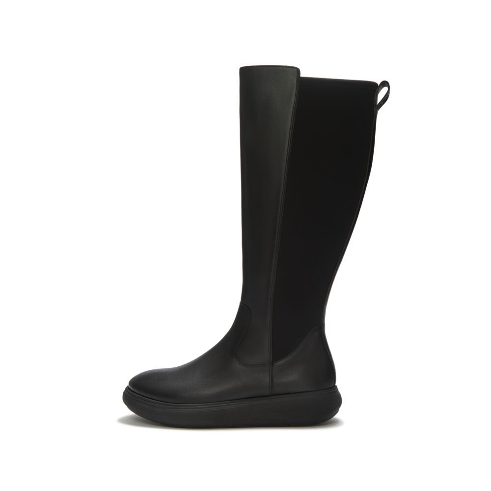 IQ-COMFF LEATHER HIGH BOOTS