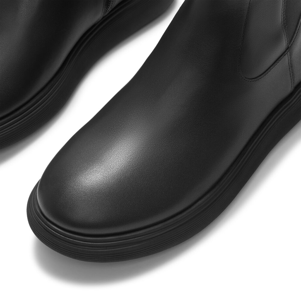 IQ-COMFF LEATHER HIGH BOOTS