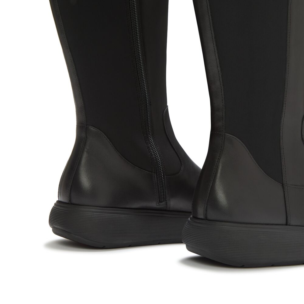 IQ-COMFF LEATHER HIGH BOOTS