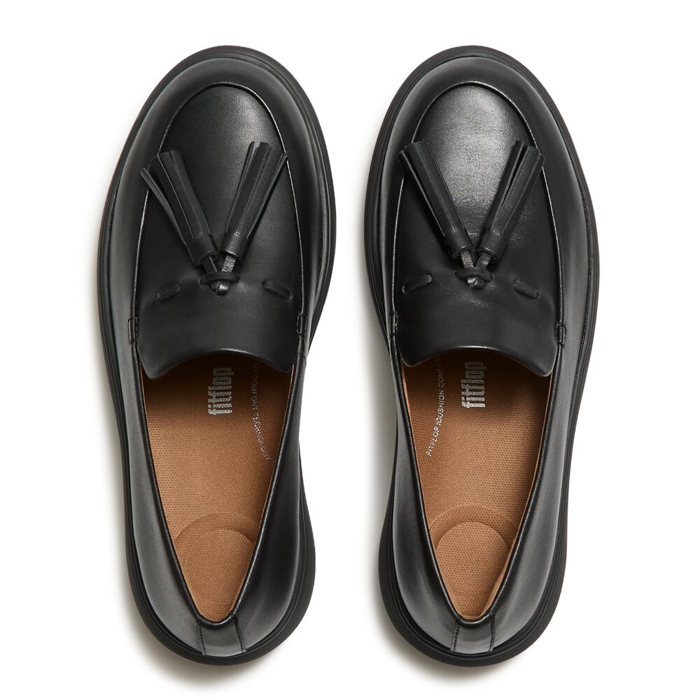 iQ-COMFF TASSEL LEATHER LOAFERS