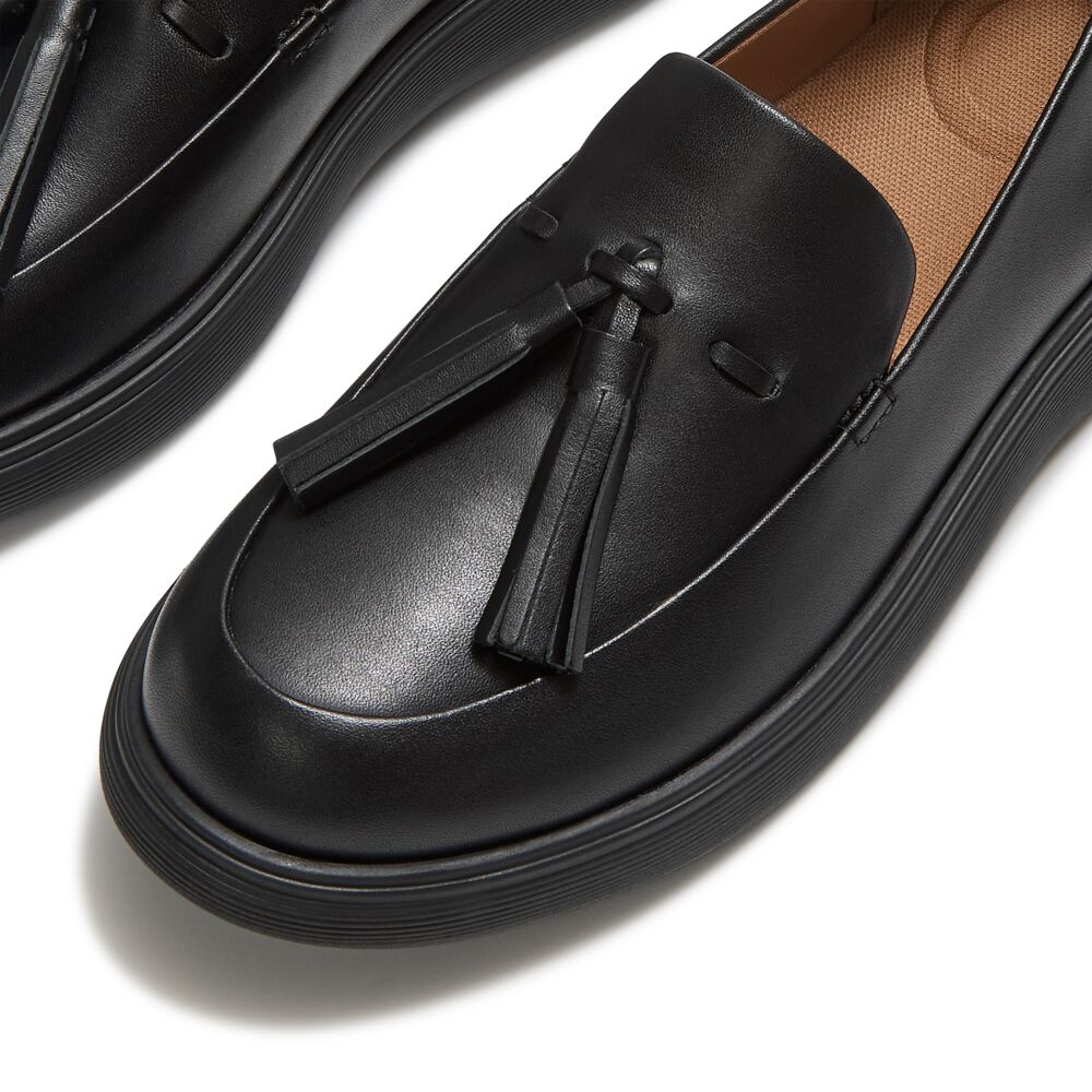 iQ-COMFF TASSEL LEATHER LOAFERS