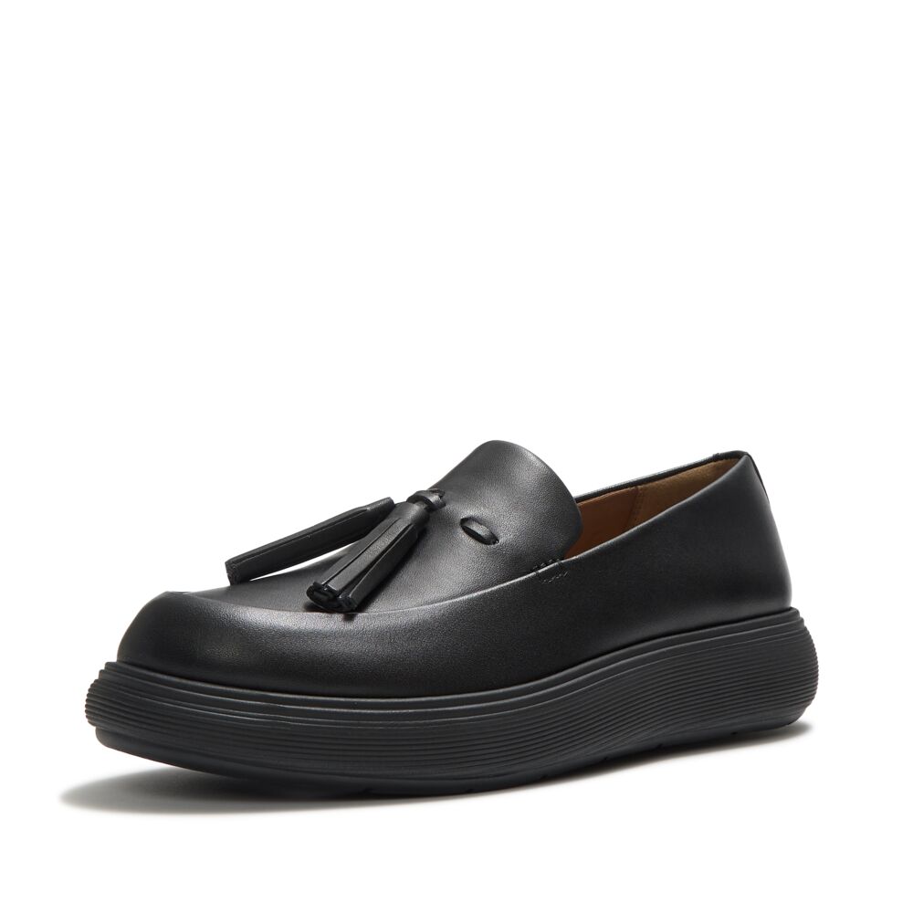 iQ-COMFF TASSEL LEATHER LOAFERS