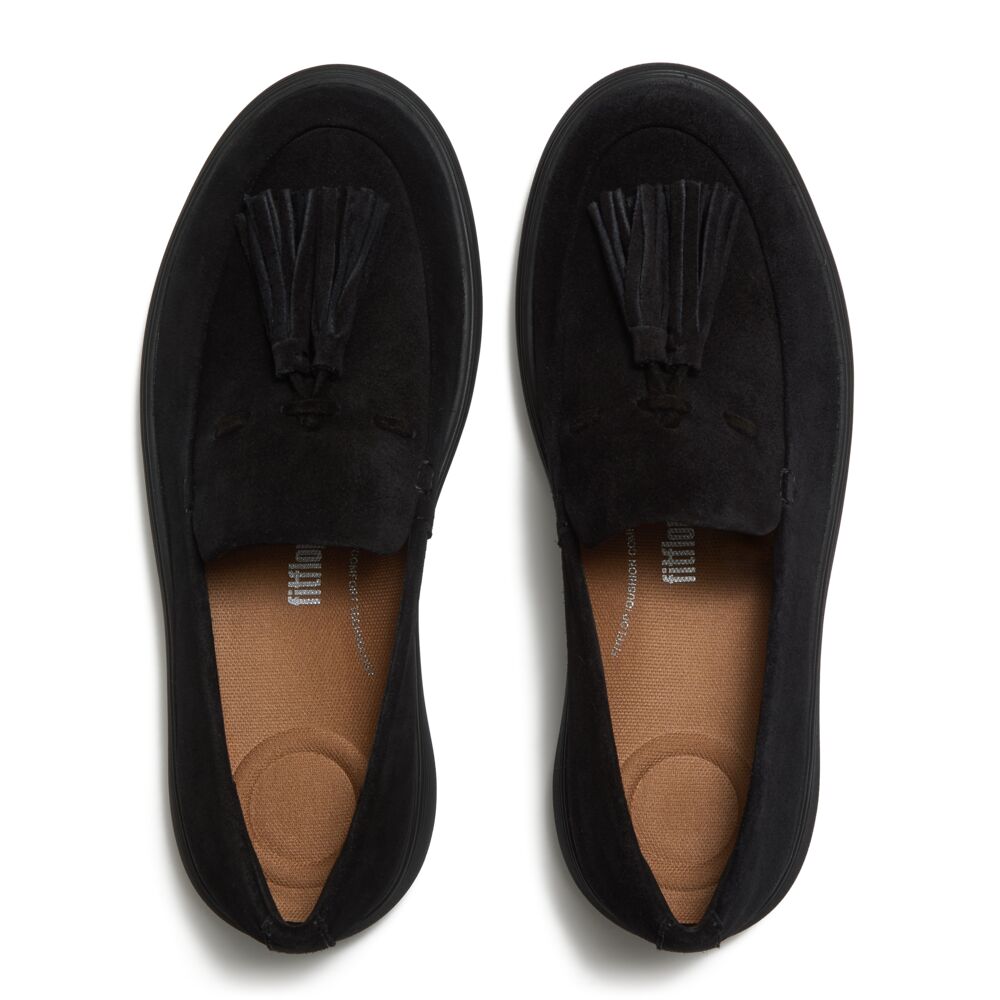 iQ-COMFF TASSEL SUEDE LOAFERS