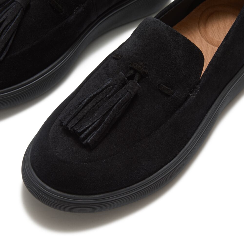 iQ-COMFF TASSEL SUEDE LOAFERS
