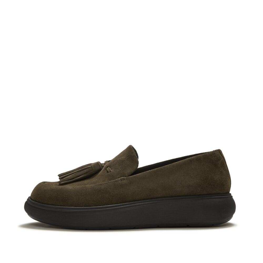 iQ-COMFF TASSEL SUEDE LOAFERS