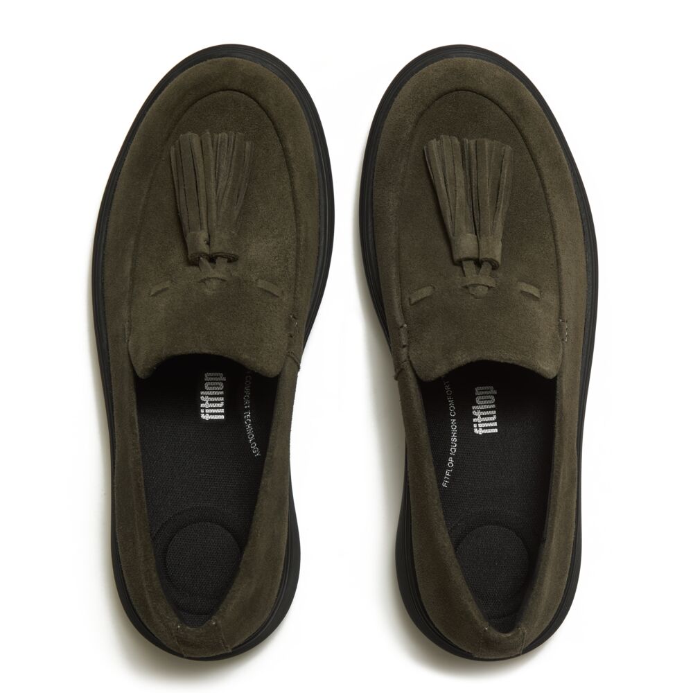 iQ-COMFF TASSEL SUEDE LOAFERS
