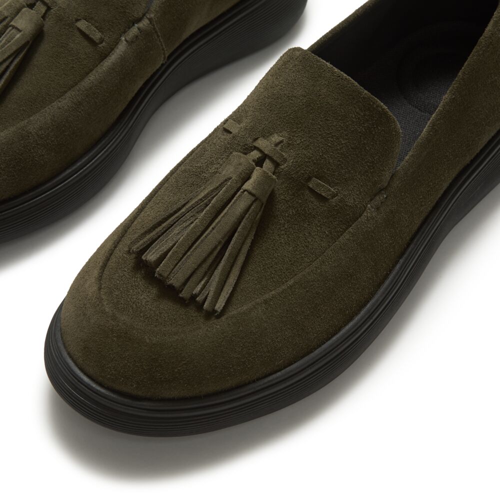 iQ-COMFF TASSEL SUEDE LOAFERS