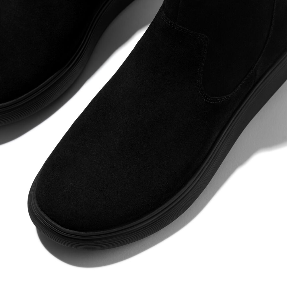 iQ-COMFF SUEDE ZIP ANKLE BOOTS