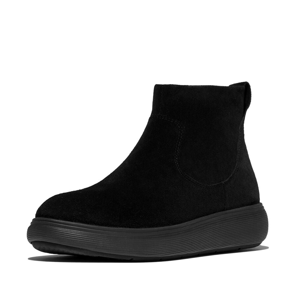 iQ-COMFF SUEDE ZIP ANKLE BOOTS