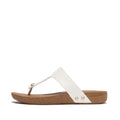 iQUSHION LEATHER TOE-POST SANDALS