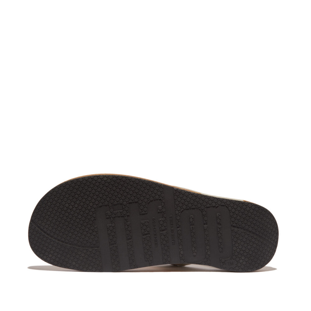 iQUSHION MEN'S LEATHER TOE-POST SANDALS