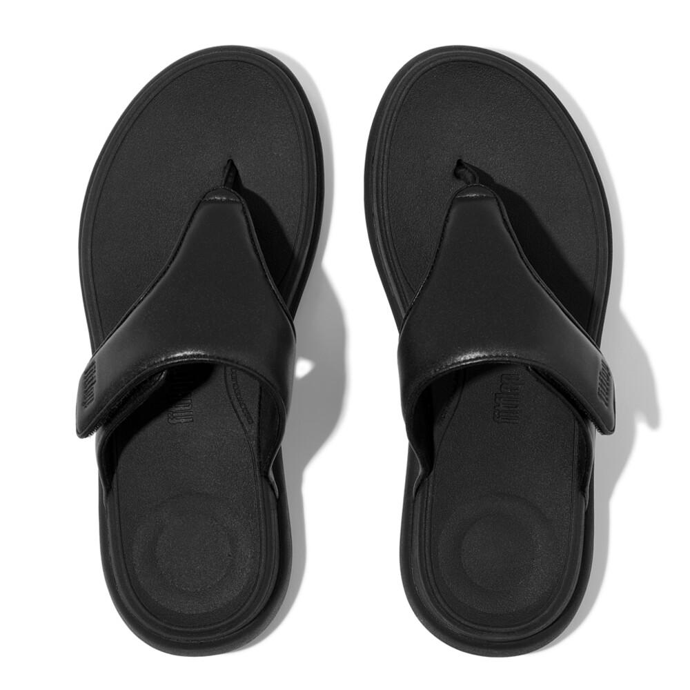 F-MODE GO ADJUSTABLE FLATFORM TOE-POST SANDALS