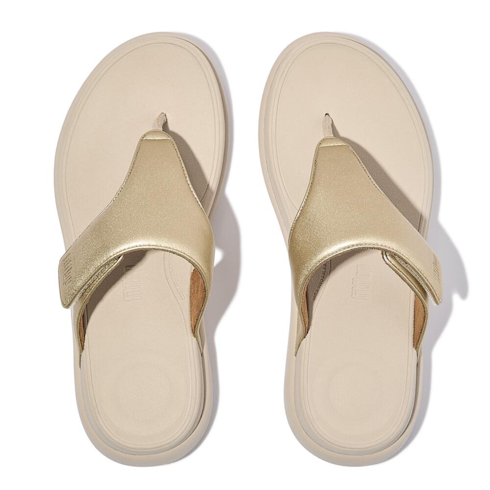 F-MODE GO ADJUSTABLE FLATFORM TOE-POST SANDALS