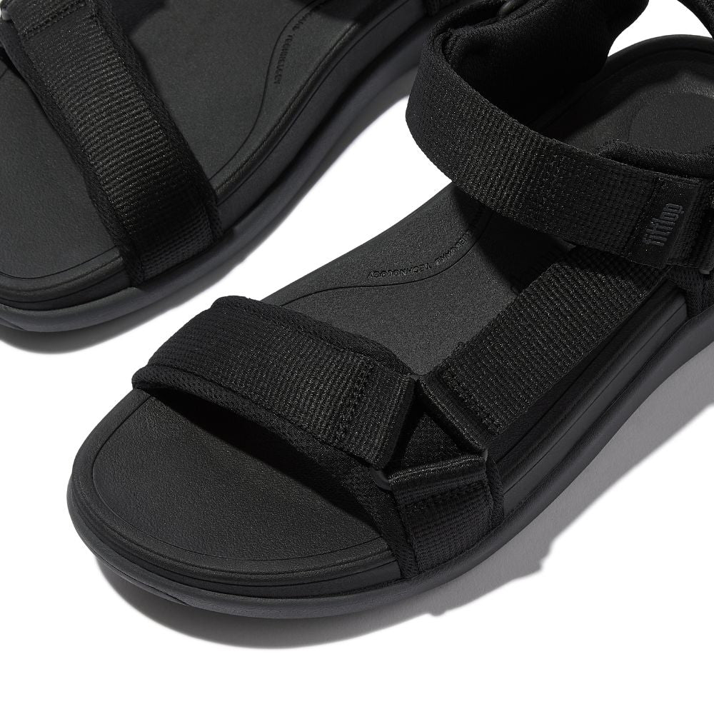 F-MODE GO MENS ADJ. WEBBING BACK-STRAP SANDALS