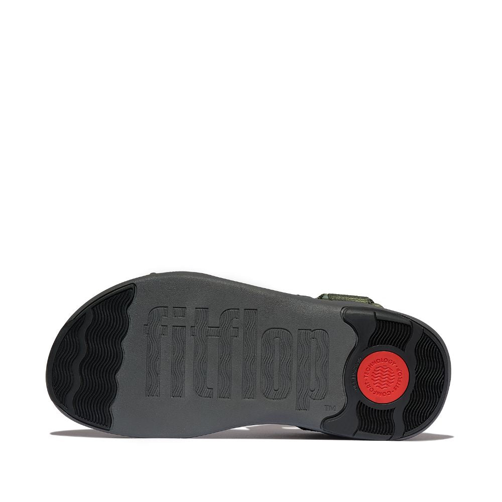 F-MODE GO MENS ADJ. WEBBING BACK-STRAP SANDALS