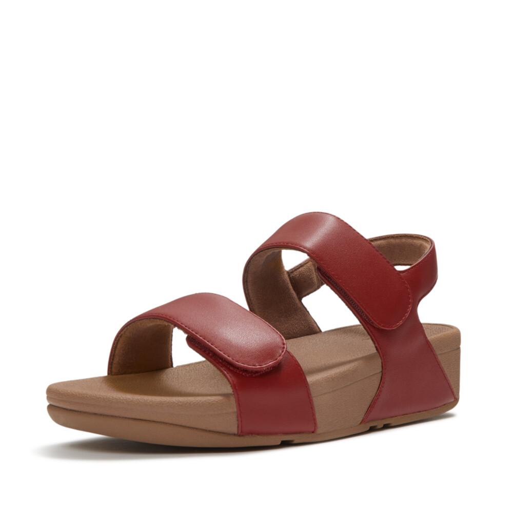 LULU ADJUSTABLE LEATHER BACK-STRAP SANDALS