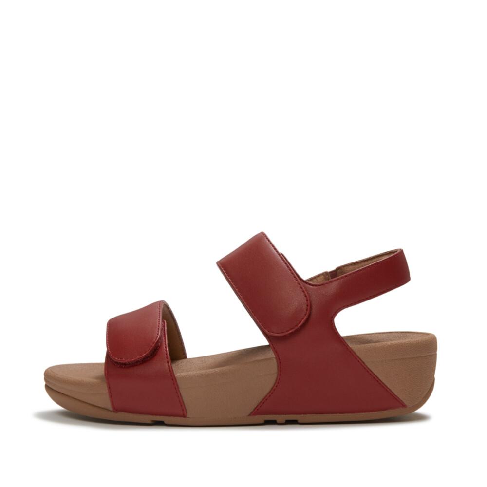 LULU ADJUSTABLE LEATHER BACK-STRAP SANDALS