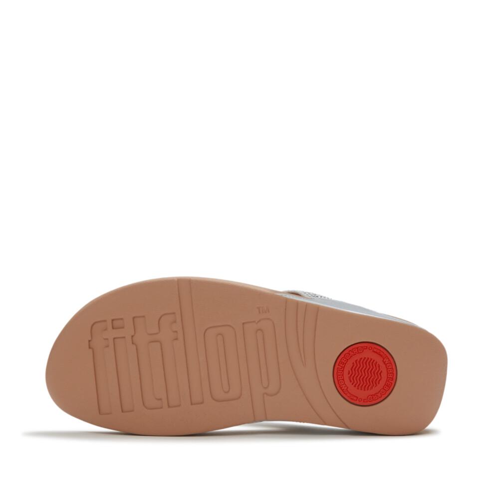LULU CRYSTAL EMBELLISHED TOE-POST SANDALS