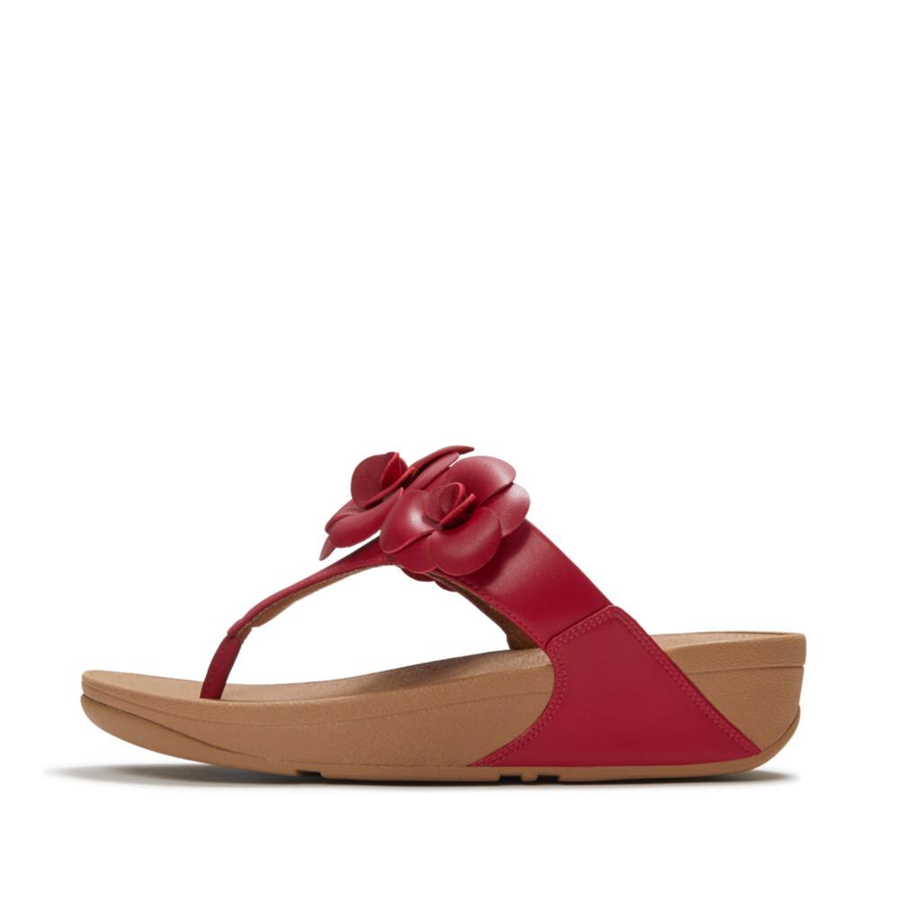LULU FLOWER TOE-POST SANDALS