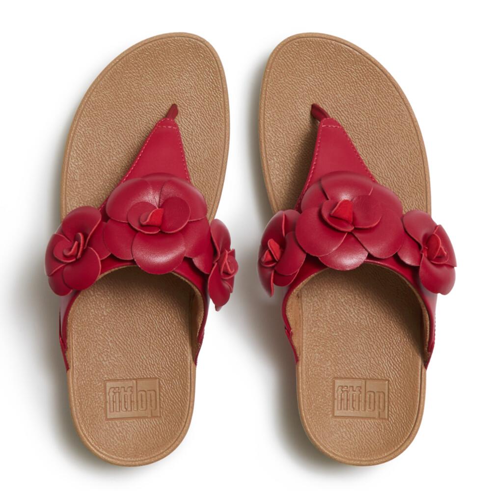 LULU FLOWER TOE-POST SANDALS