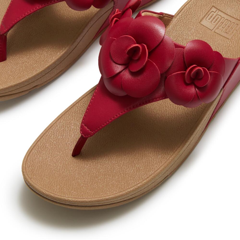 LULU FLOWER TOE-POST SANDALS