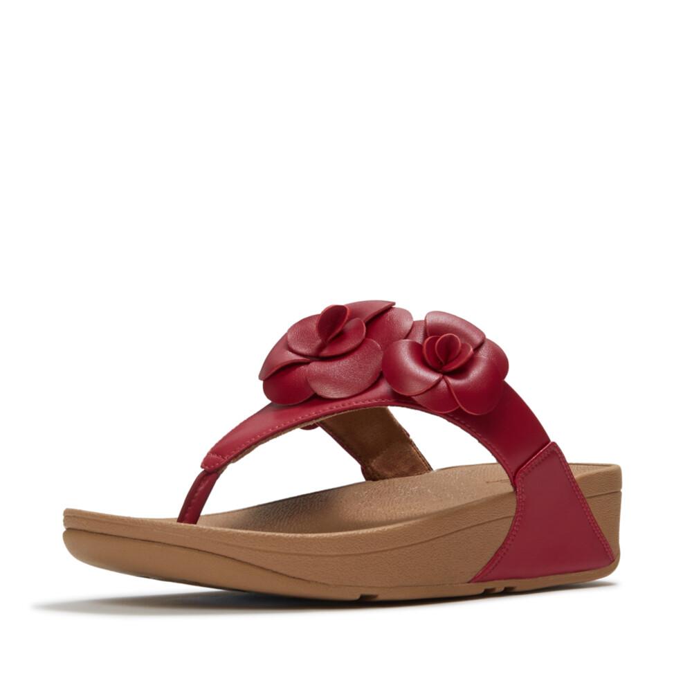 LULU FLOWER TOE-POST SANDALS