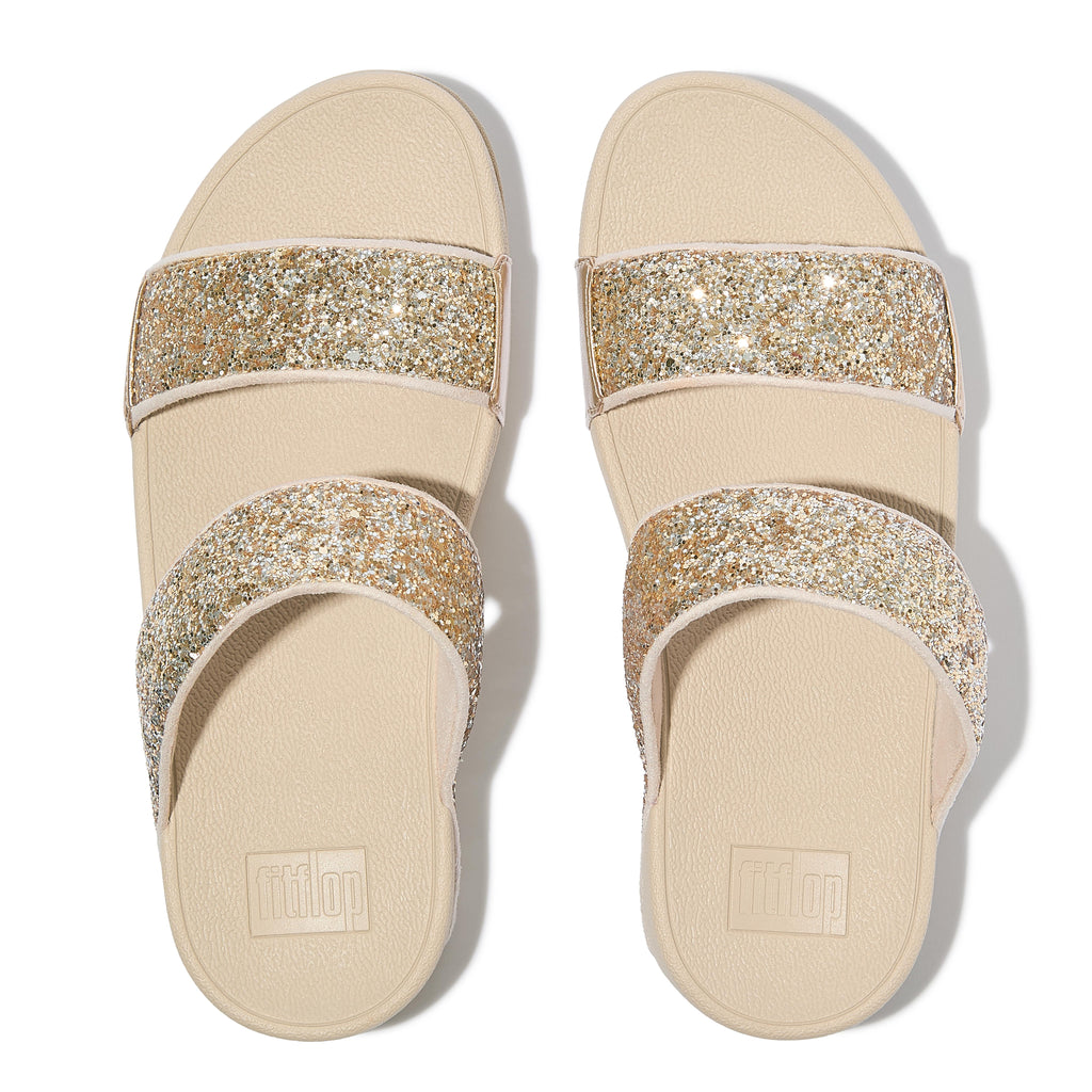 LULU MULTI-TONAL GLITTER SLIDES
