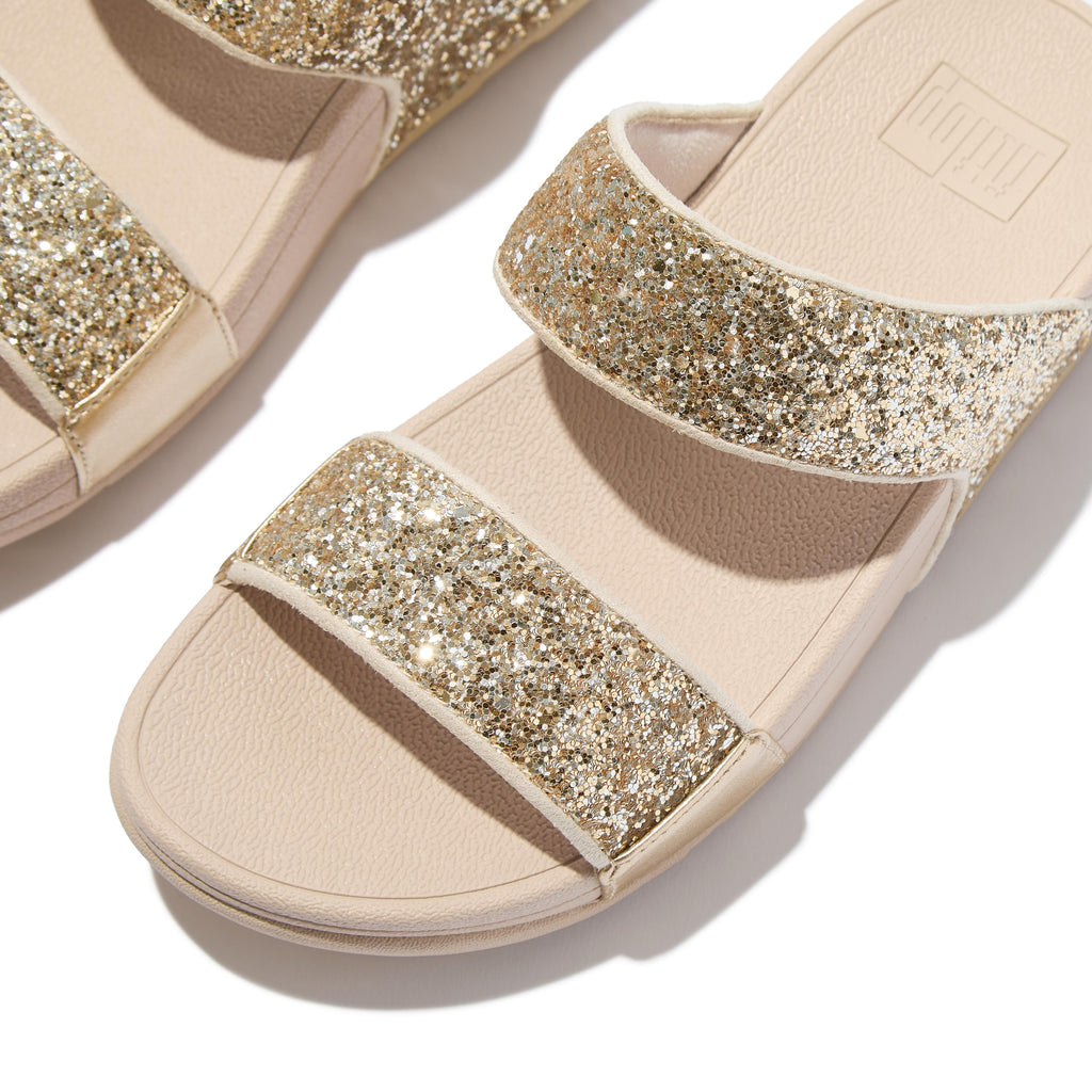 LULU MULTI-TONAL GLITTER SLIDES