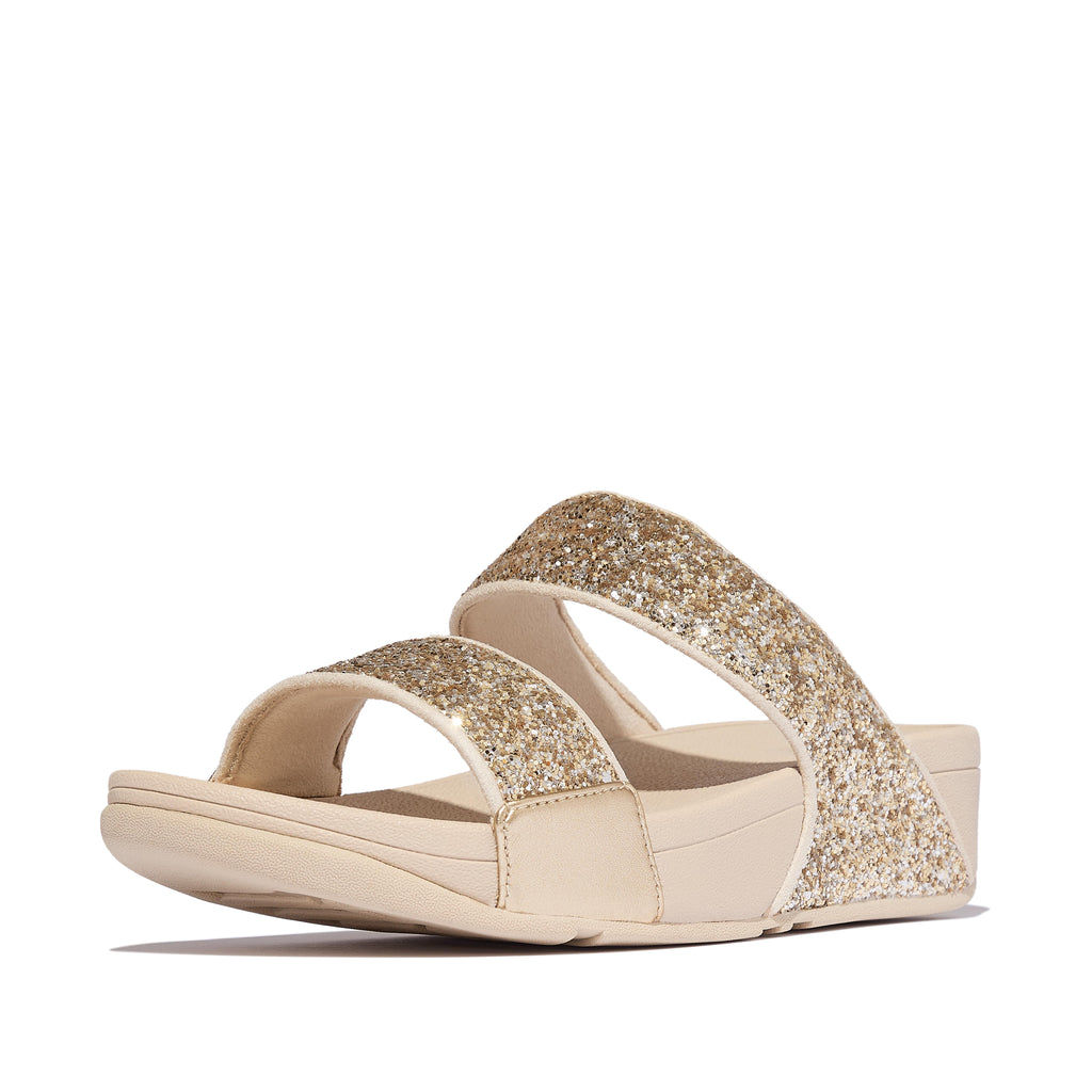 LULU MULTI-TONAL GLITTER SLIDES