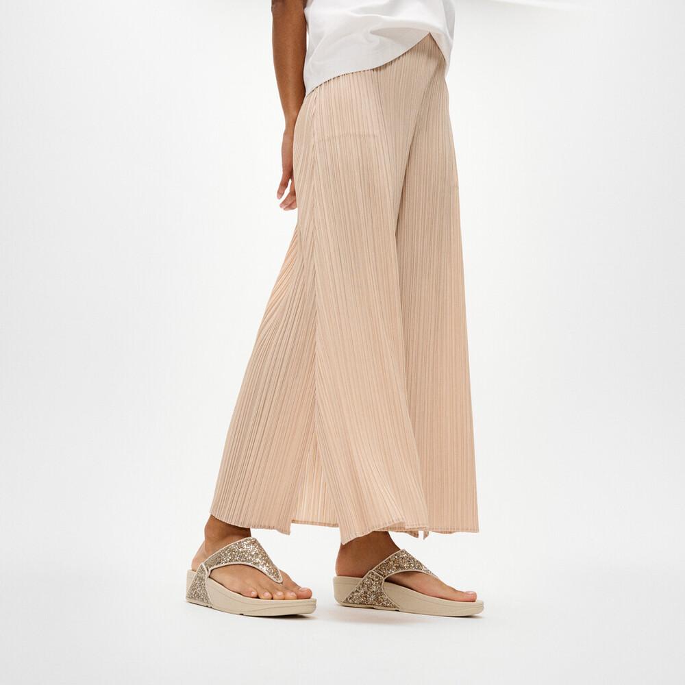 LULU MULTI-TONAL GLITTER TOE-POST SANDALS