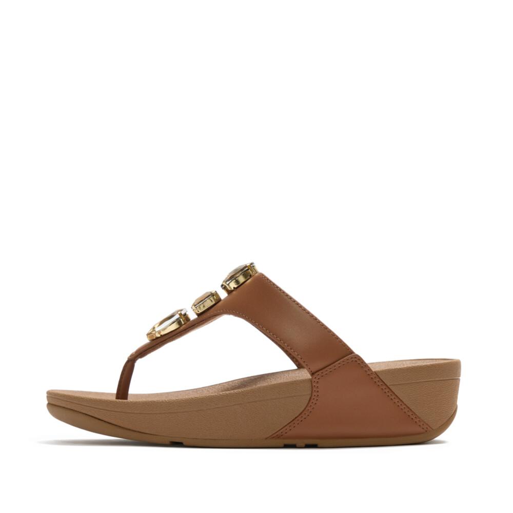 LULU ULTRA-JEWEL TOE-POST SANDALS