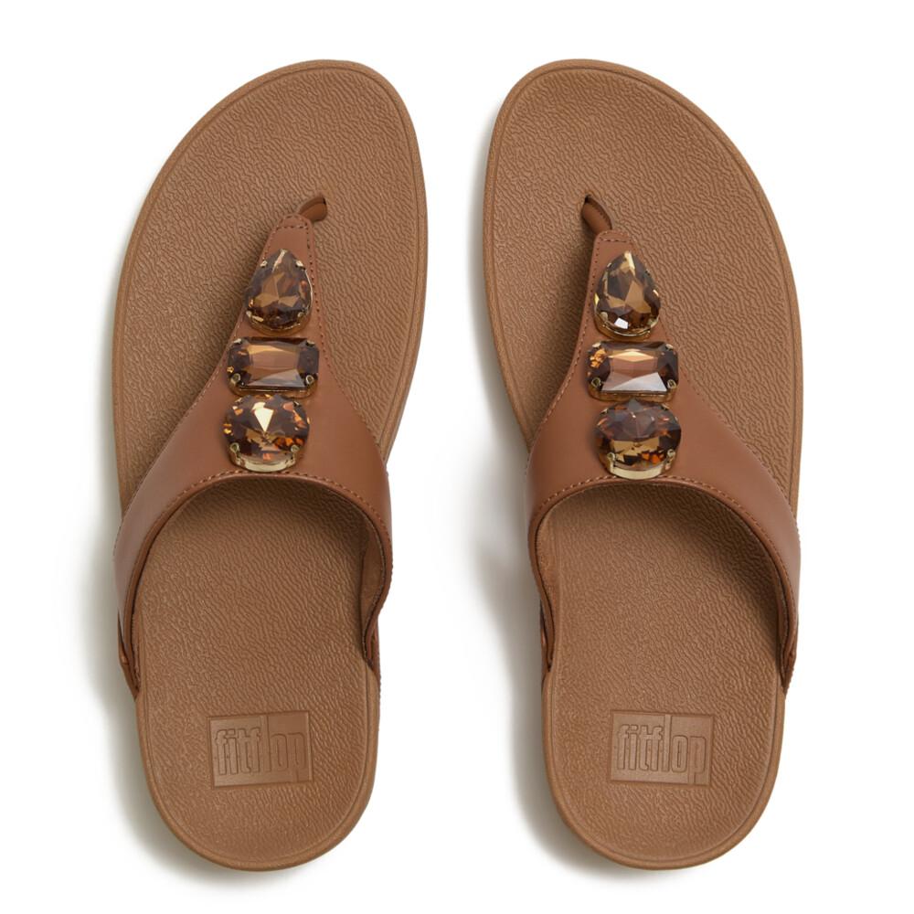 LULU ULTRA-JEWEL TOE-POST SANDALS