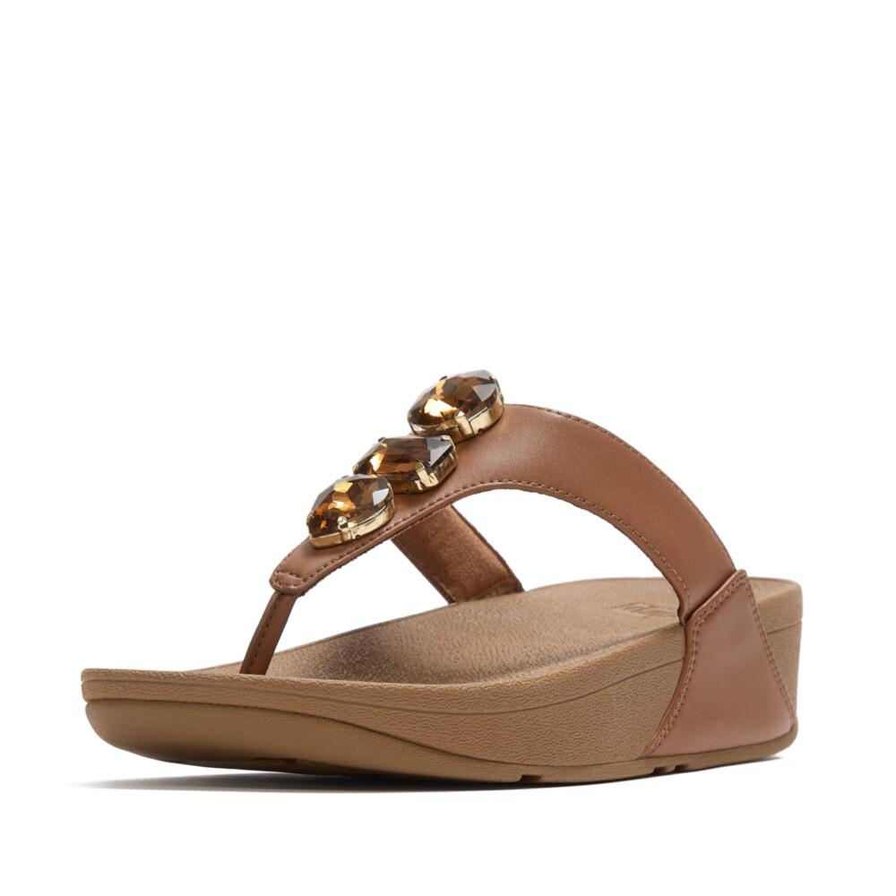 LULU ULTRA-JEWEL TOE-POST SANDALS