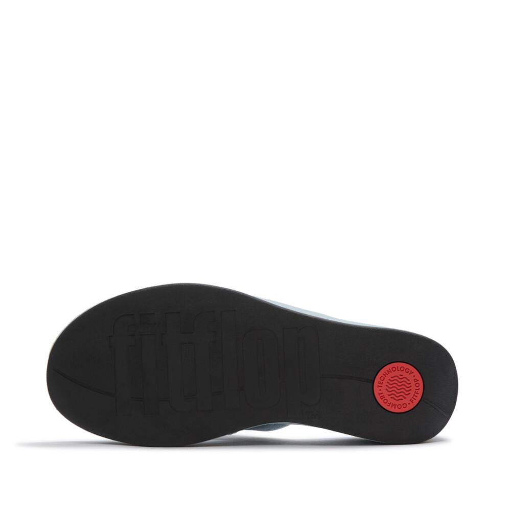 PLATFFORMS DENIM WEDGE TOE-POST SANDALS