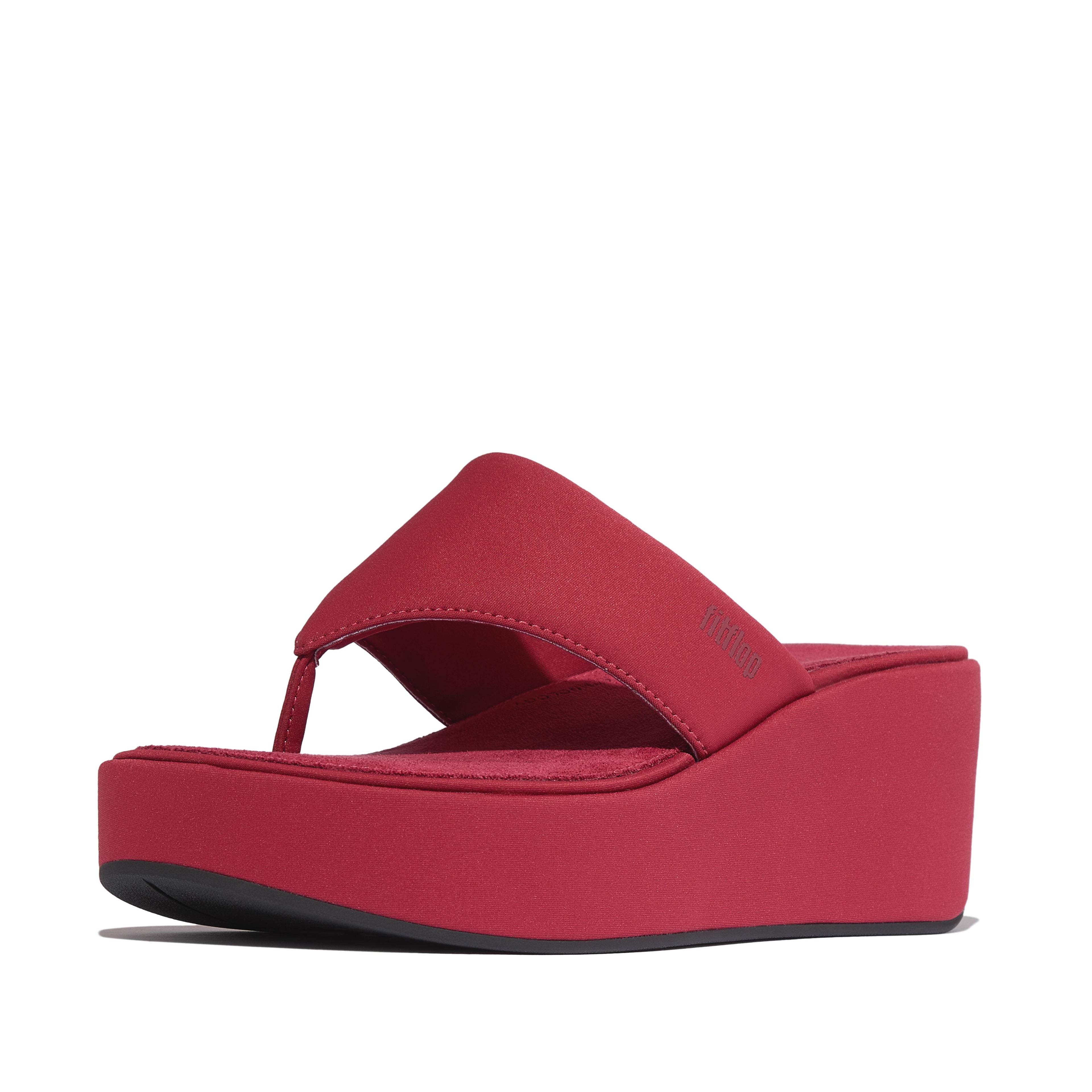 PLATFFORMS WEDGE TOE-POST SANDALS