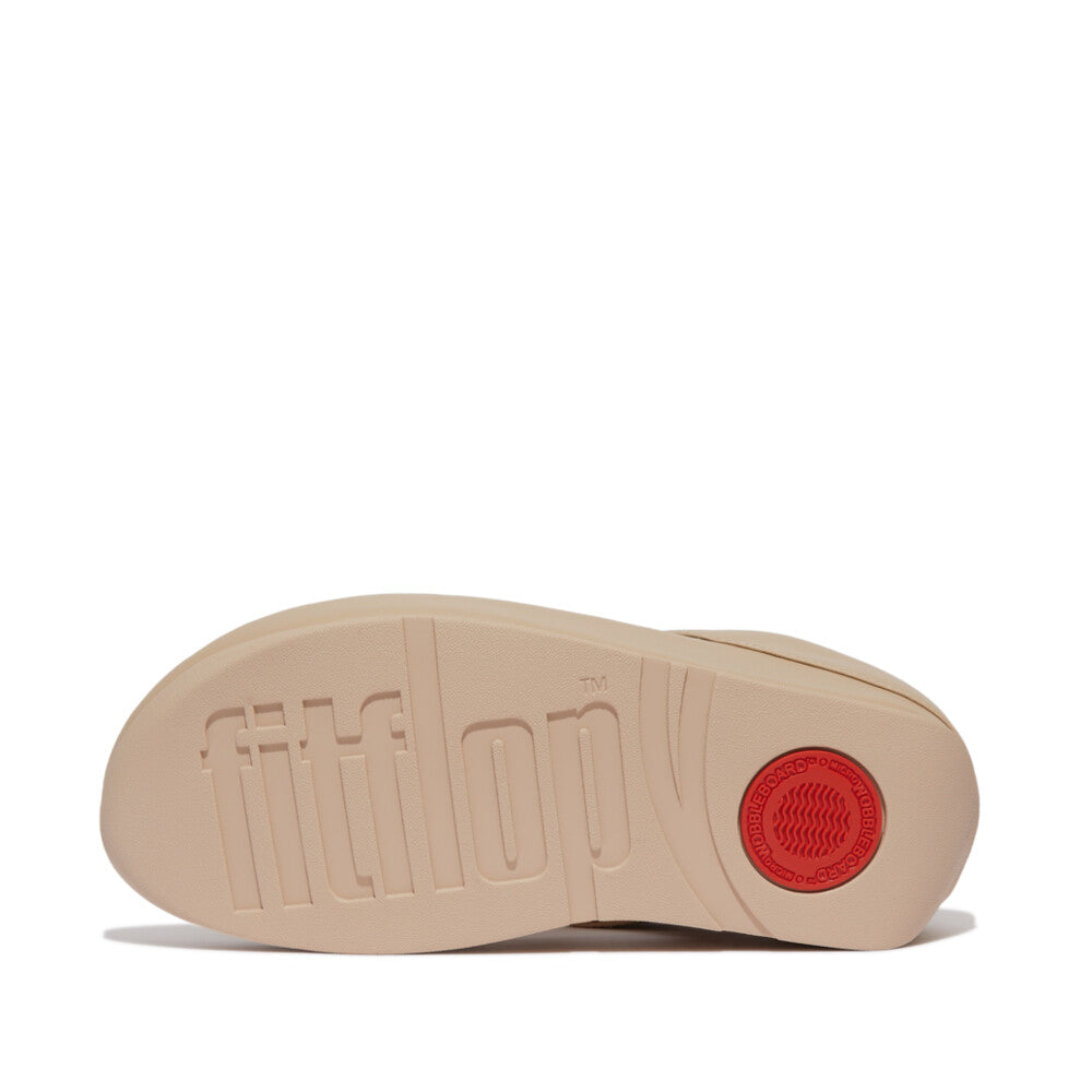 RUMBA BEADED LEATHER TOE-POST SANDALS
