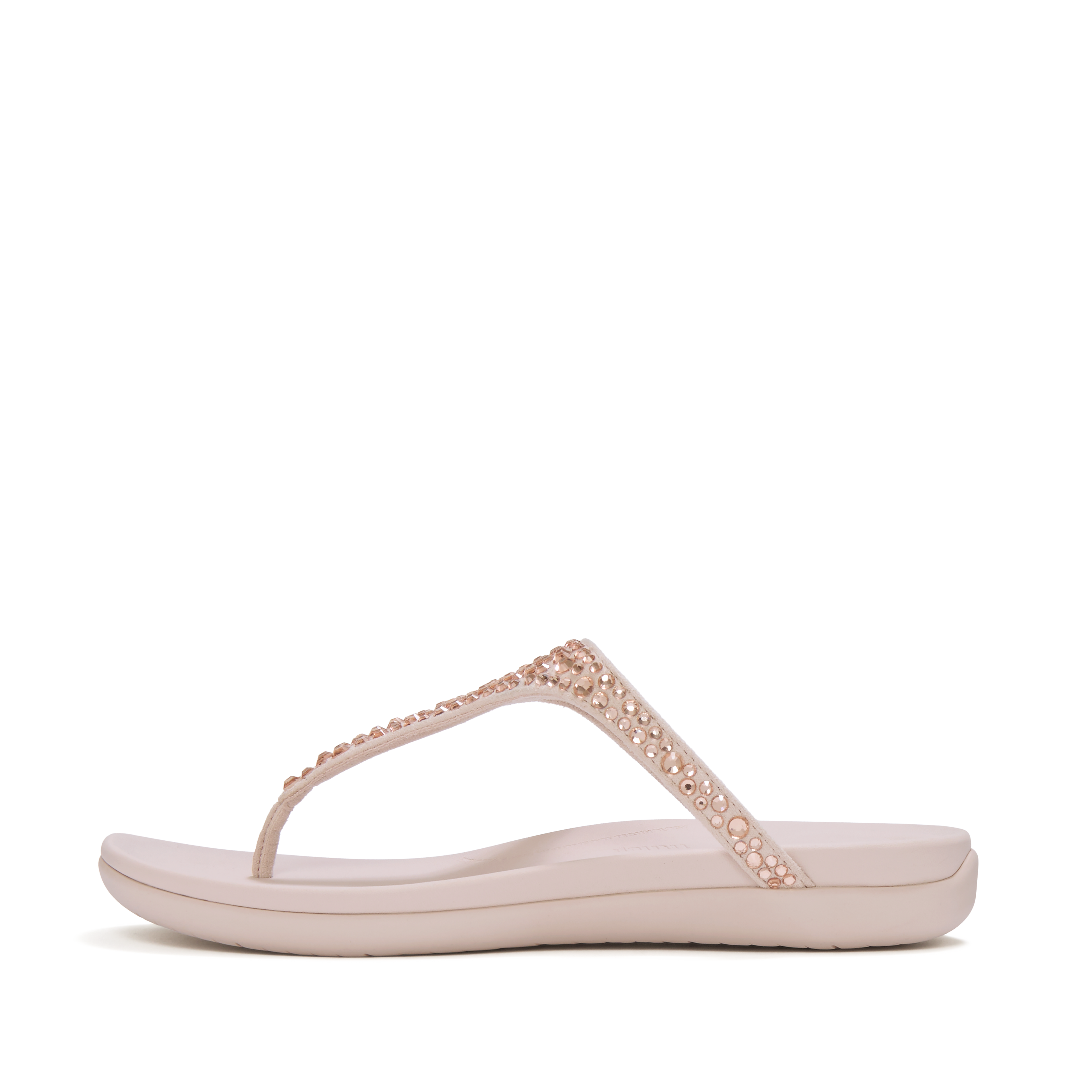 SOLAY MIXED-CRYSTAL TOE-POST SANDALS