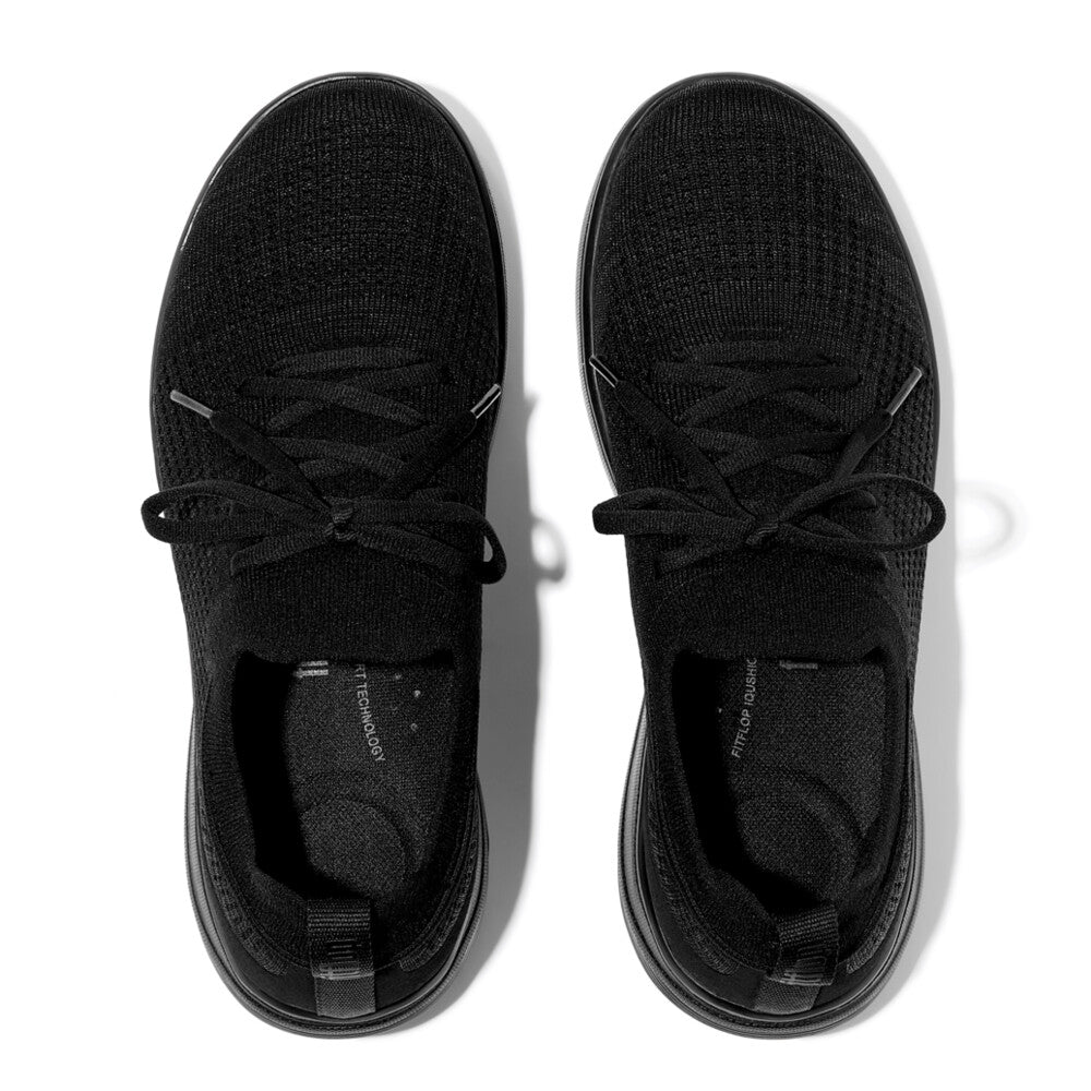 SUPER-Q KNIT SLIP-ON LACED SNEAKERS
