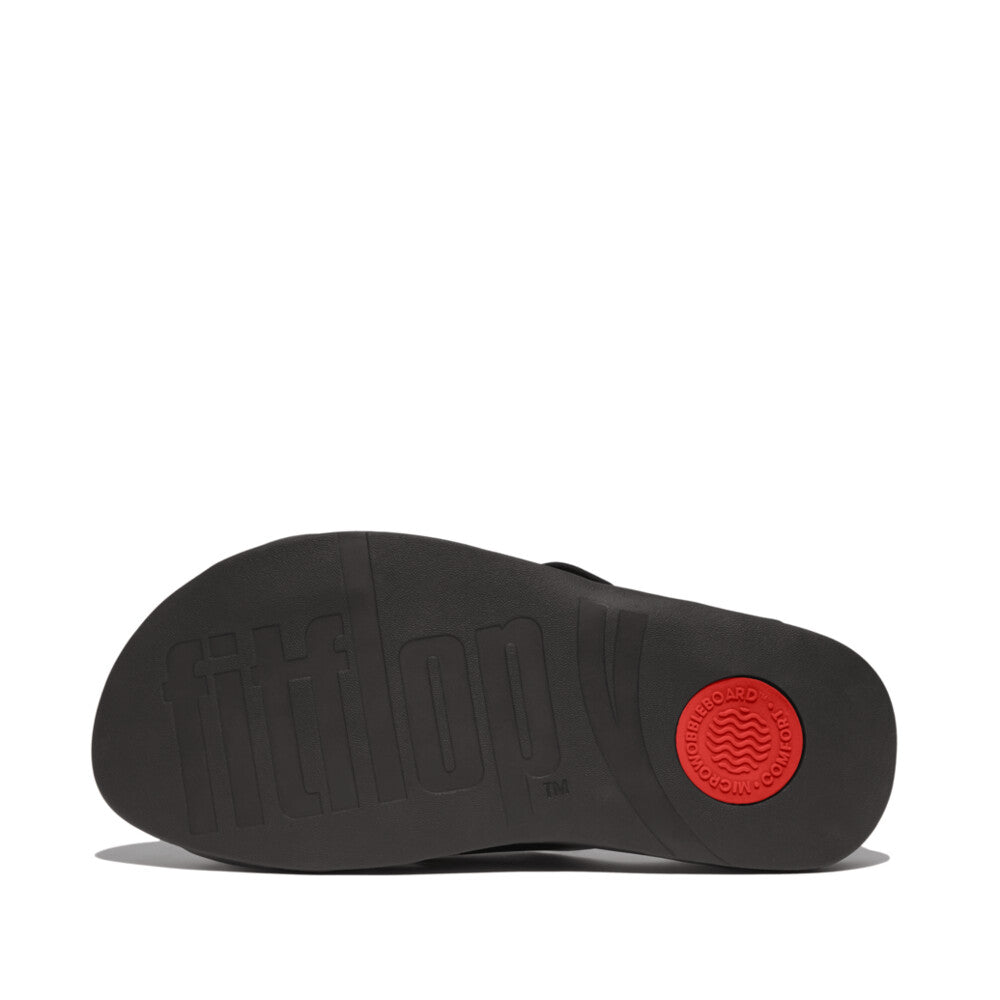 SURFER MENS BUCKLE NUBUCK CROSS SLIDES
